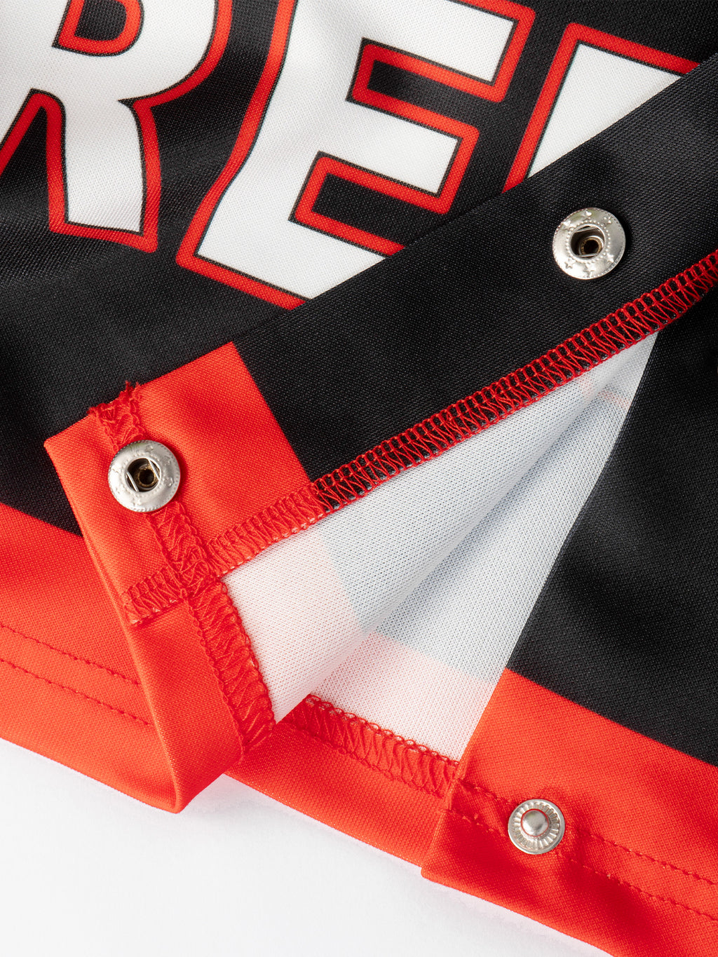 Y2K Digital Print Motocross Jacket - Cropped Streetwear Jacket w/ Distressed Letter Sleeves