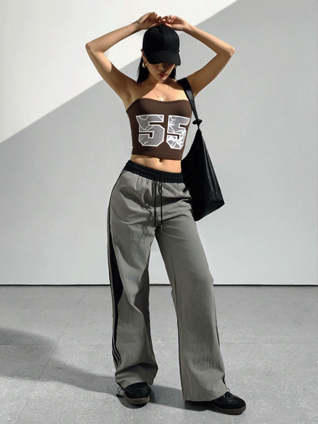 Y2K Lace Letter Corset Top - Sporty Bustier w/ Oriental Collar for Street Style